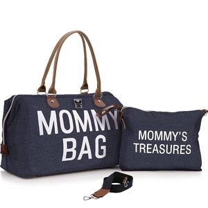 Diaper Bag Tote, Mommy Bag for Hospital & Maternity with Mommy's Treasures Bag